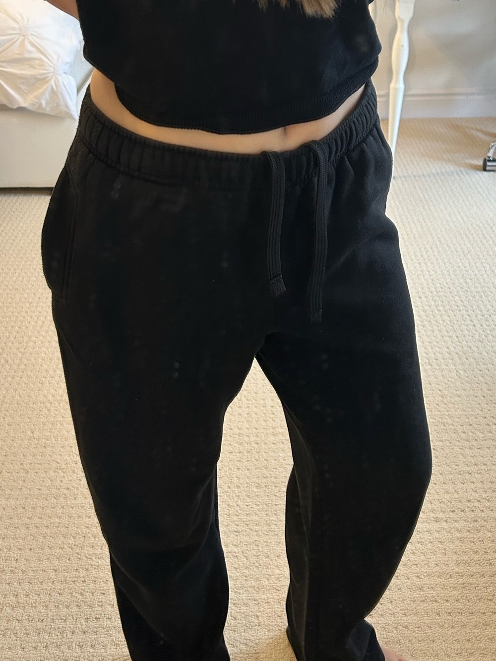 Women’s Black Drawstring Lounge Pants